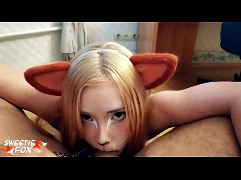 ❤️ Кицунэ глытае член і канчае ў рот ❤️❌ Порна відэа у нас ☑